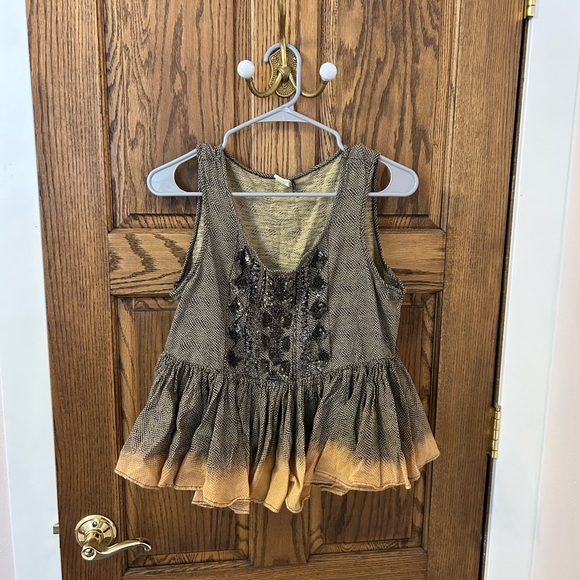 Anthropologie Akemi Kin Anaphora Beaded Boho Tank Top Medium - Picture 2 of 8